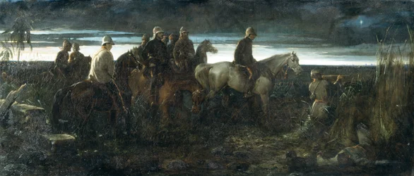 De dageraad van de overwinning - Lord Clyde verkent de positie van de vijand, voorafgaand aan de bevrijding van Lucknow op 14 november 1857